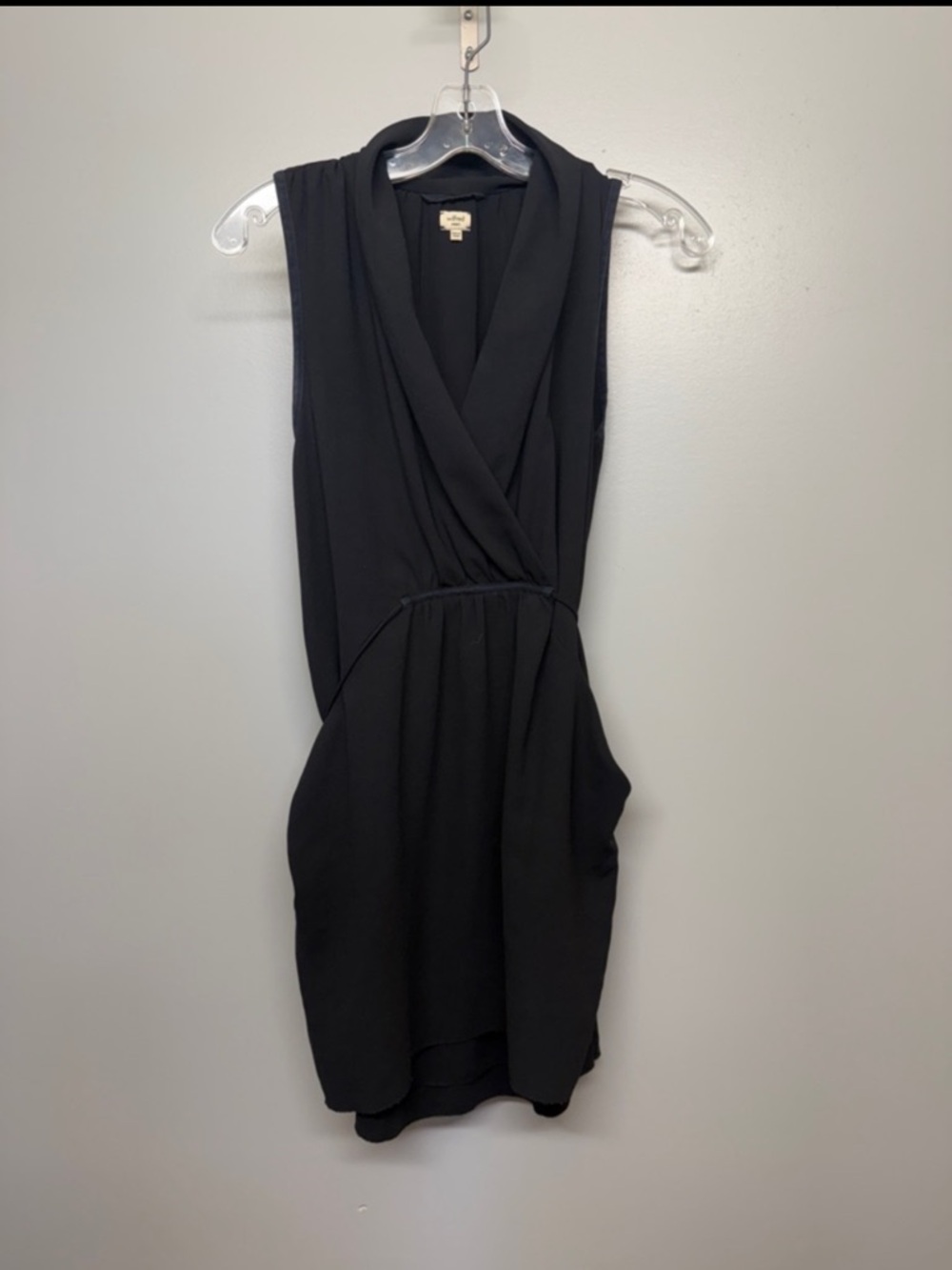 Wilfred Black Wrap Style Dress